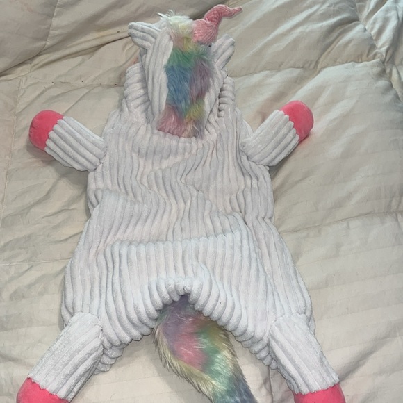 NWT Plush Rainbow Unicorn Halloween Dog Costume Sz Large - Picture 3 of 11